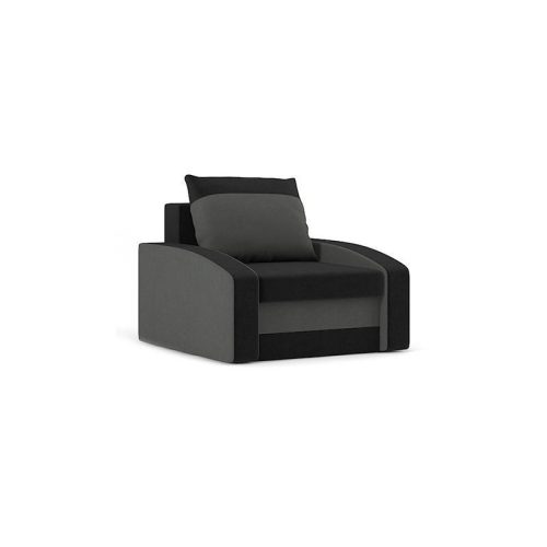 HEWLET fotel, normál szövet, hab töltőanyag, szín - fekete / szürke