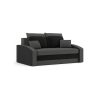 HEWLET kinyitható kanapé, normál szövet, szín - szürke / fekete