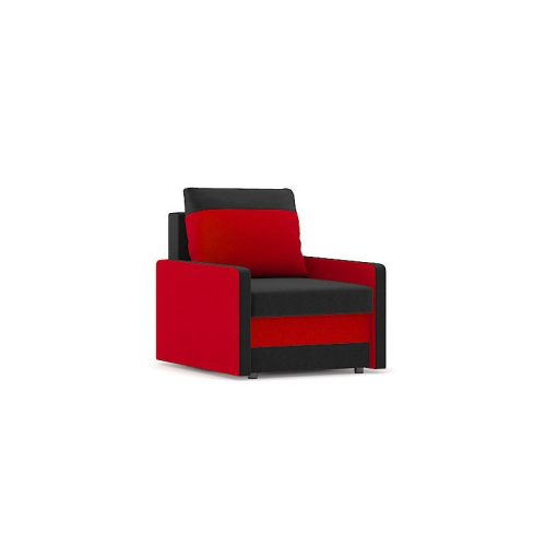 MILTON fotel, PRO szövet, bonell rugóval, szín - fekete / piros