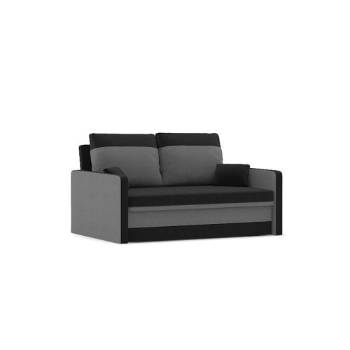 MILTON kinyitható kanapé, normál szövet, hab töltőanyag, szín - fekete / szürke