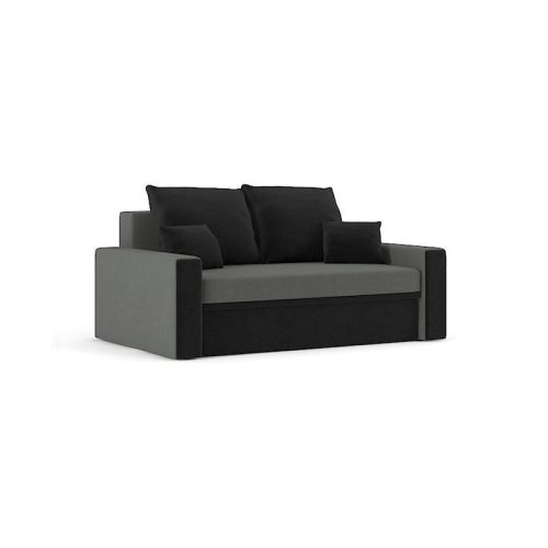 MONTANA kinyitható kanapé, normál szövet, szín - szürke / fekete