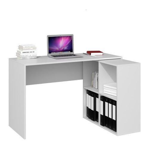 Plus 2X2 polcos íróasztal, fehér