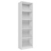 R50 polcos szekrény, könyvtartó, fehér