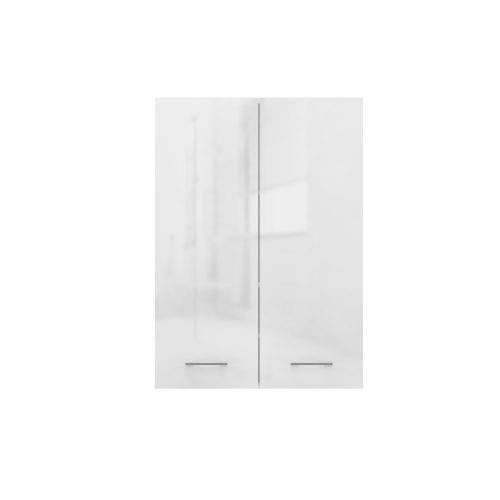 Pola mini DD felső fürdőszoba szekrény, fényes fehér